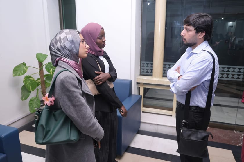 Shapers in conversation at a hub event